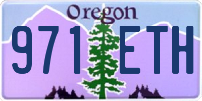 OR license plate 971ETH