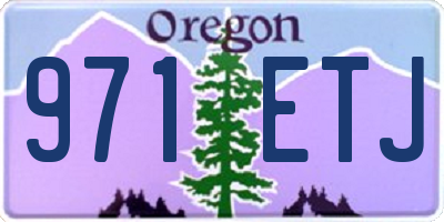 OR license plate 971ETJ