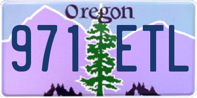 OR license plate 971ETL
