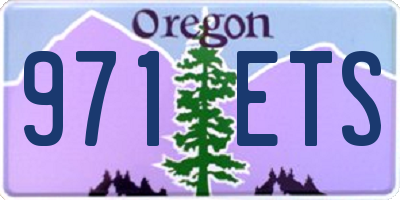 OR license plate 971ETS