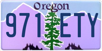 OR license plate 971ETY
