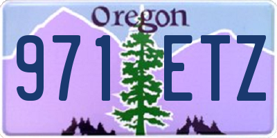 OR license plate 971ETZ