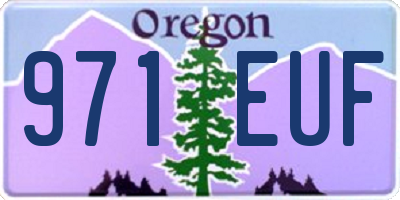 OR license plate 971EUF