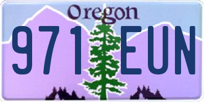 OR license plate 971EUN