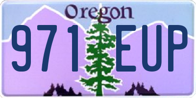 OR license plate 971EUP