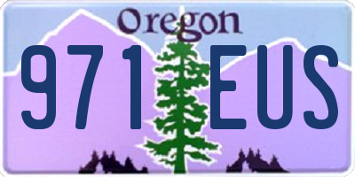 OR license plate 971EUS
