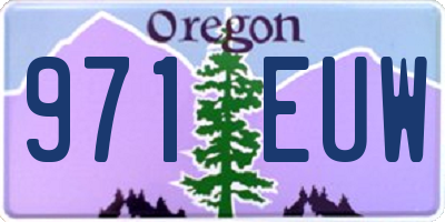 OR license plate 971EUW