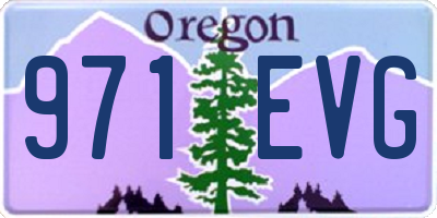 OR license plate 971EVG