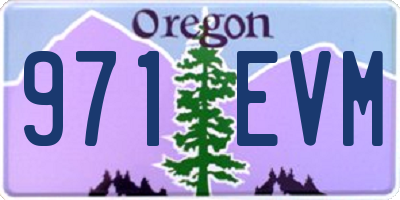 OR license plate 971EVM