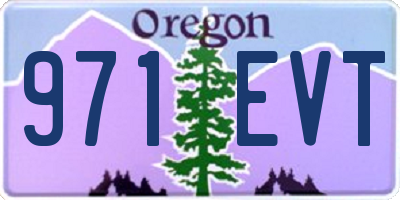 OR license plate 971EVT