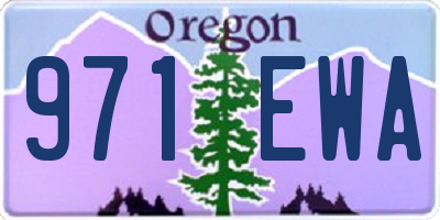 OR license plate 971EWA