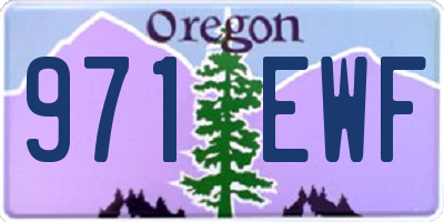 OR license plate 971EWF