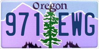 OR license plate 971EWG
