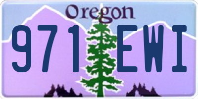 OR license plate 971EWI