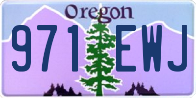 OR license plate 971EWJ