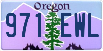 OR license plate 971EWL