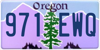 OR license plate 971EWQ