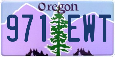 OR license plate 971EWT