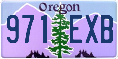OR license plate 971EXB