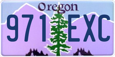OR license plate 971EXC