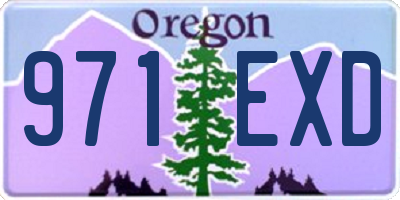 OR license plate 971EXD