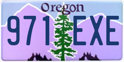 OR license plate 971EXE