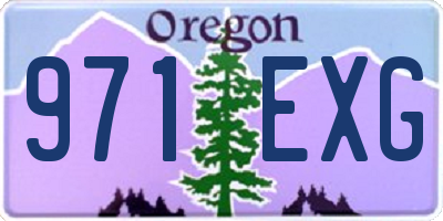 OR license plate 971EXG