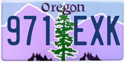 OR license plate 971EXK