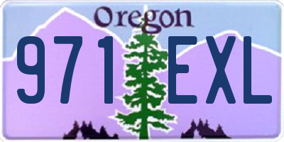 OR license plate 971EXL