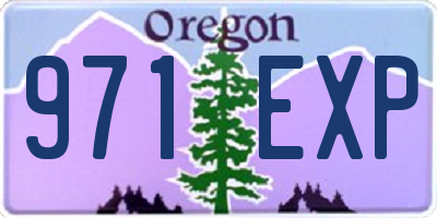 OR license plate 971EXP