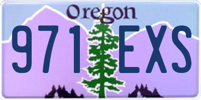OR license plate 971EXS