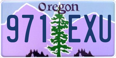 OR license plate 971EXU