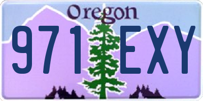 OR license plate 971EXY