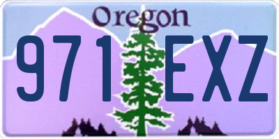 OR license plate 971EXZ