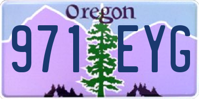 OR license plate 971EYG