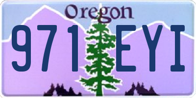 OR license plate 971EYI