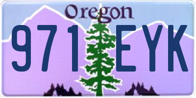 OR license plate 971EYK