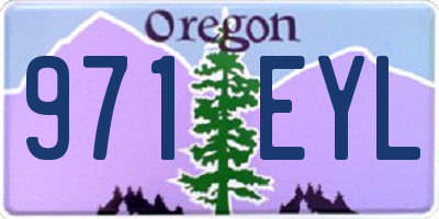 OR license plate 971EYL