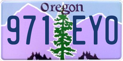 OR license plate 971EYO