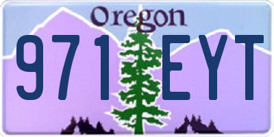 OR license plate 971EYT