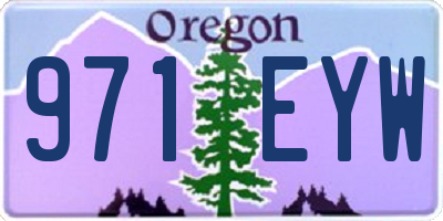 OR license plate 971EYW