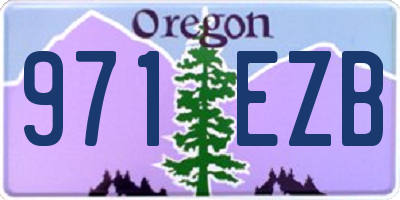 OR license plate 971EZB