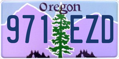 OR license plate 971EZD