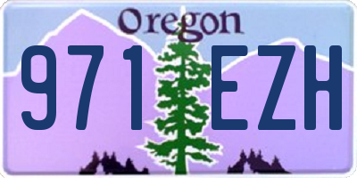 OR license plate 971EZH