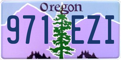 OR license plate 971EZI