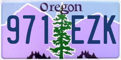 OR license plate 971EZK