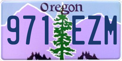 OR license plate 971EZM