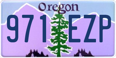 OR license plate 971EZP