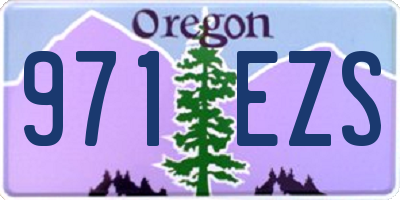 OR license plate 971EZS