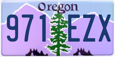 OR license plate 971EZX